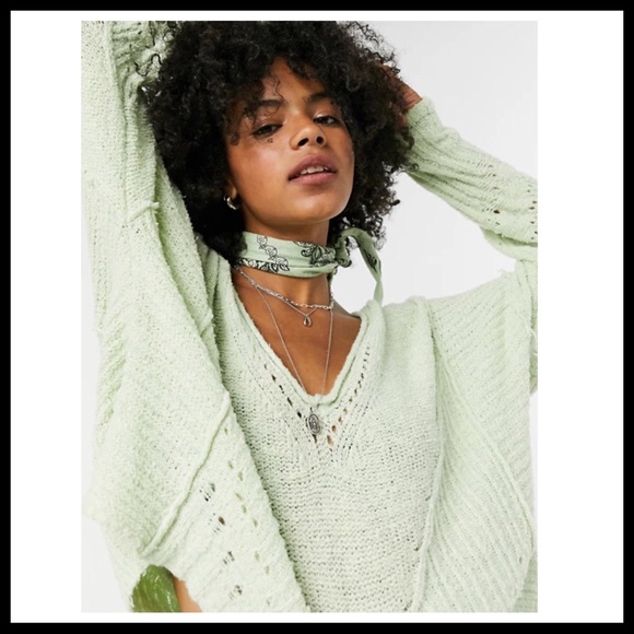 FREE PEOPLE PULLOVER LUXE KNIT SWEATER A2C - Picture 7 of 16